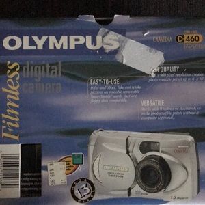 Olympus silver mint condition camera.